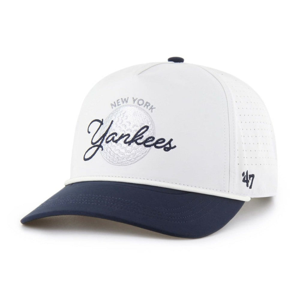 New York Yankees '47 Gimmie Golf Hitch Rope Adjustable Hat - White/Navy - 47 brand Discount
