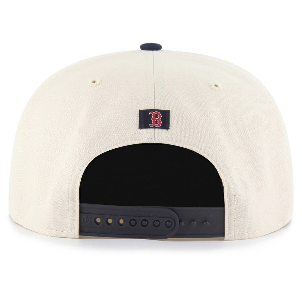 Boston Red Sox '47 Payson Captain Snapback Hat - Natural - 47 brand Lifestyle