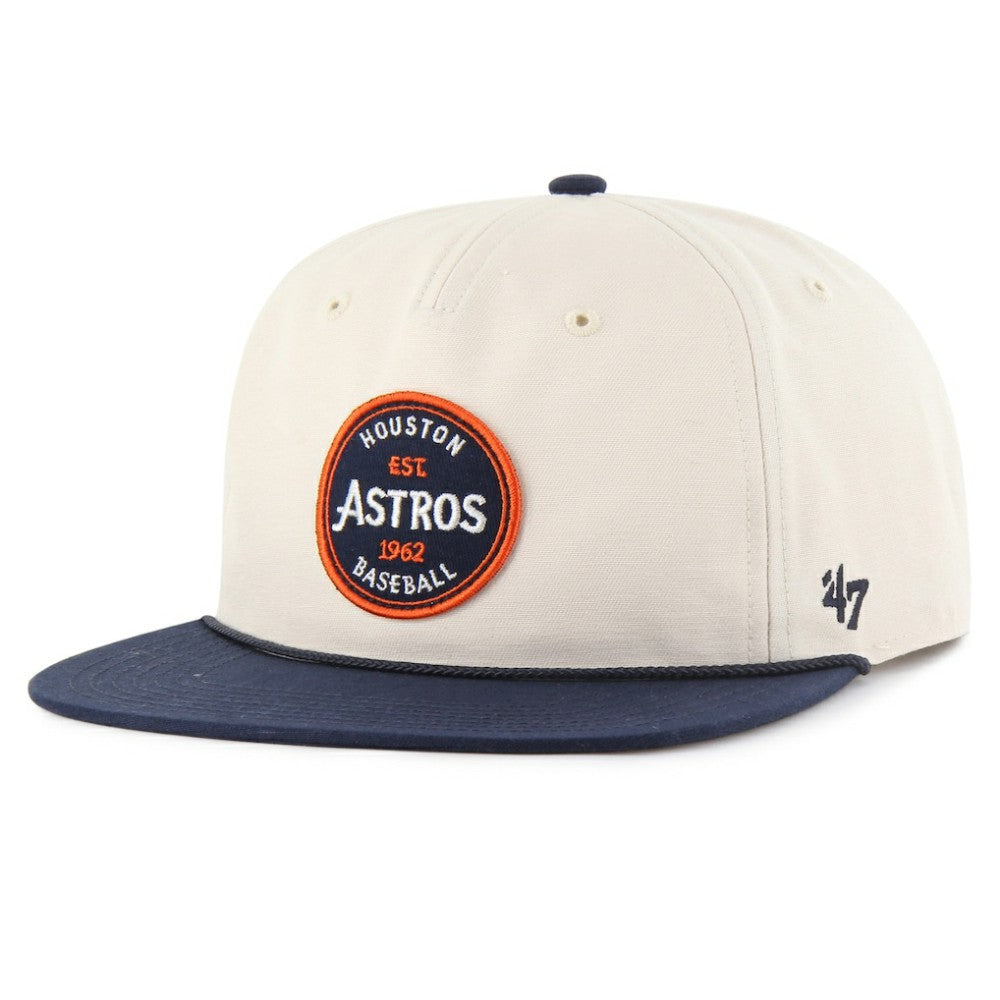 Houston Astros '47 Payson Captain Adjustable Hat - Cream - 47 brand Discount