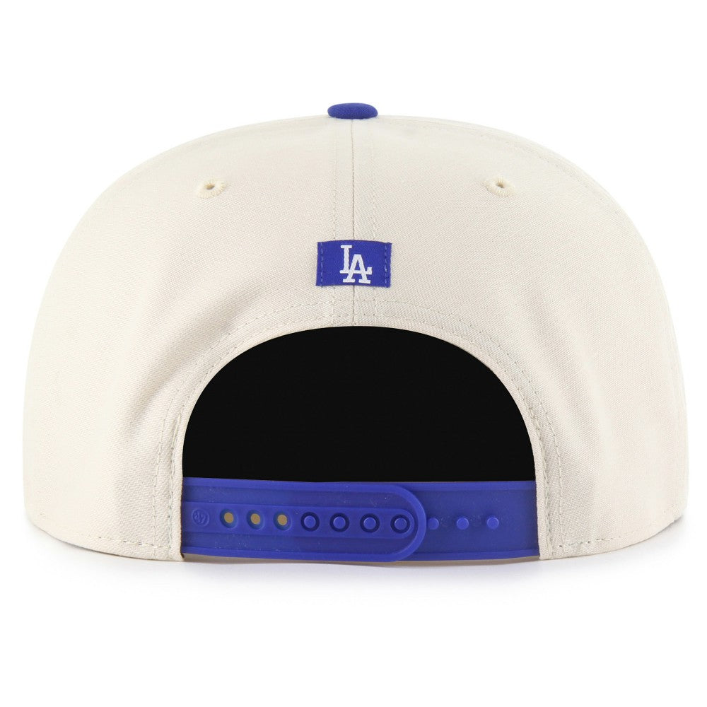 Los Angeles Dodgers '47 Payson Captain Adjustable Hat - Cream - 47 brand Lifestyle
