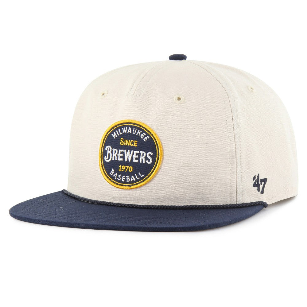 Milwaukee Brewers '47 Payson Captain Adjustable Hat - Natural - 47 brand Discount