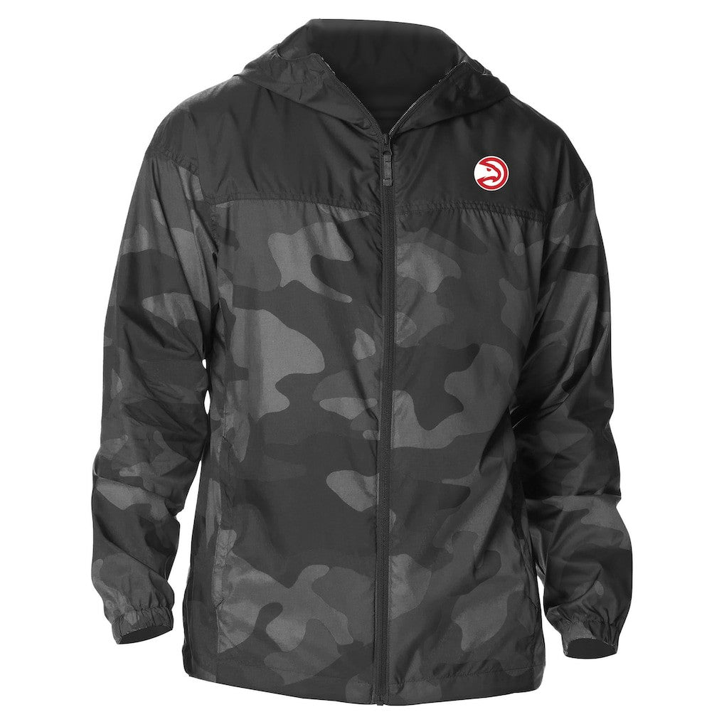 Atlanta Hawks Camo Flash Challenger Windbreaker Full-Zip Jacket Black | Columbia online