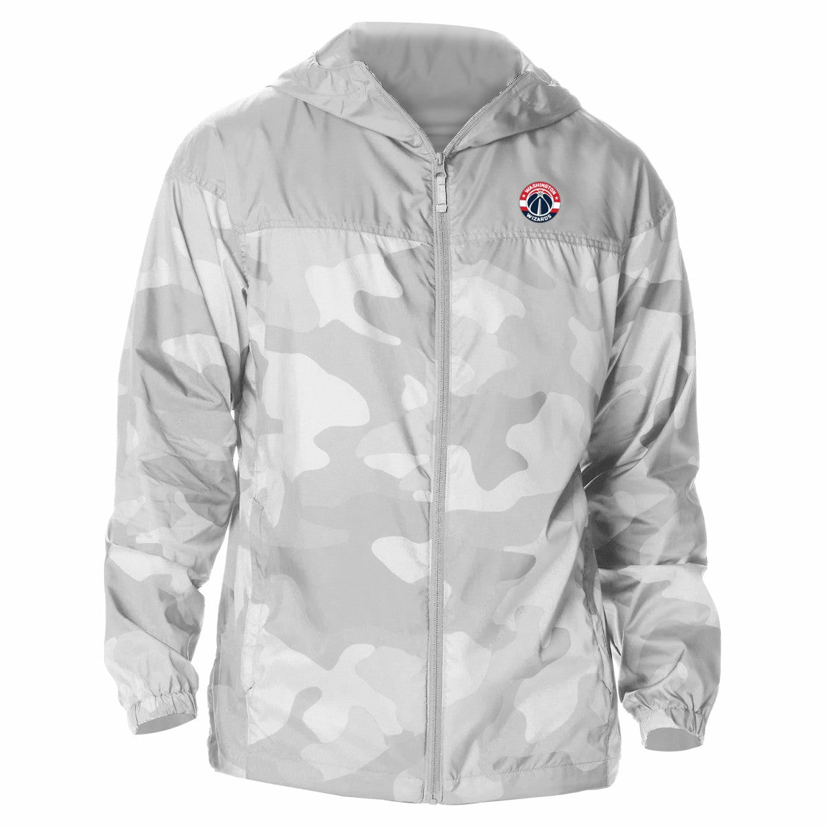 Washington Wizards Camo Flash Challenger Windbreaker Full-Zip Jacket Gray | Columbia Lifestyle