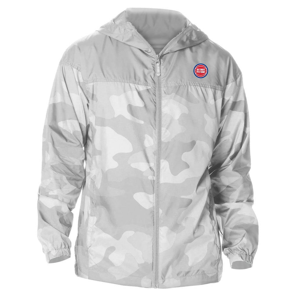Detroit Pistons Camo Flash Challenger Windbreaker Full-Zip Jacket for sale Gray | Columbia outlet
