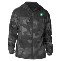 Boston Celtics Camo Flash Challenger Windbreaker Full-Zip Jacket Black | Columbia US
