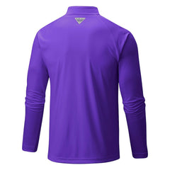 Charlotte Hornets Terminal Tackle Raglan Omni-Shade Quarter-Zip Jacket Purple | Columbia for sale