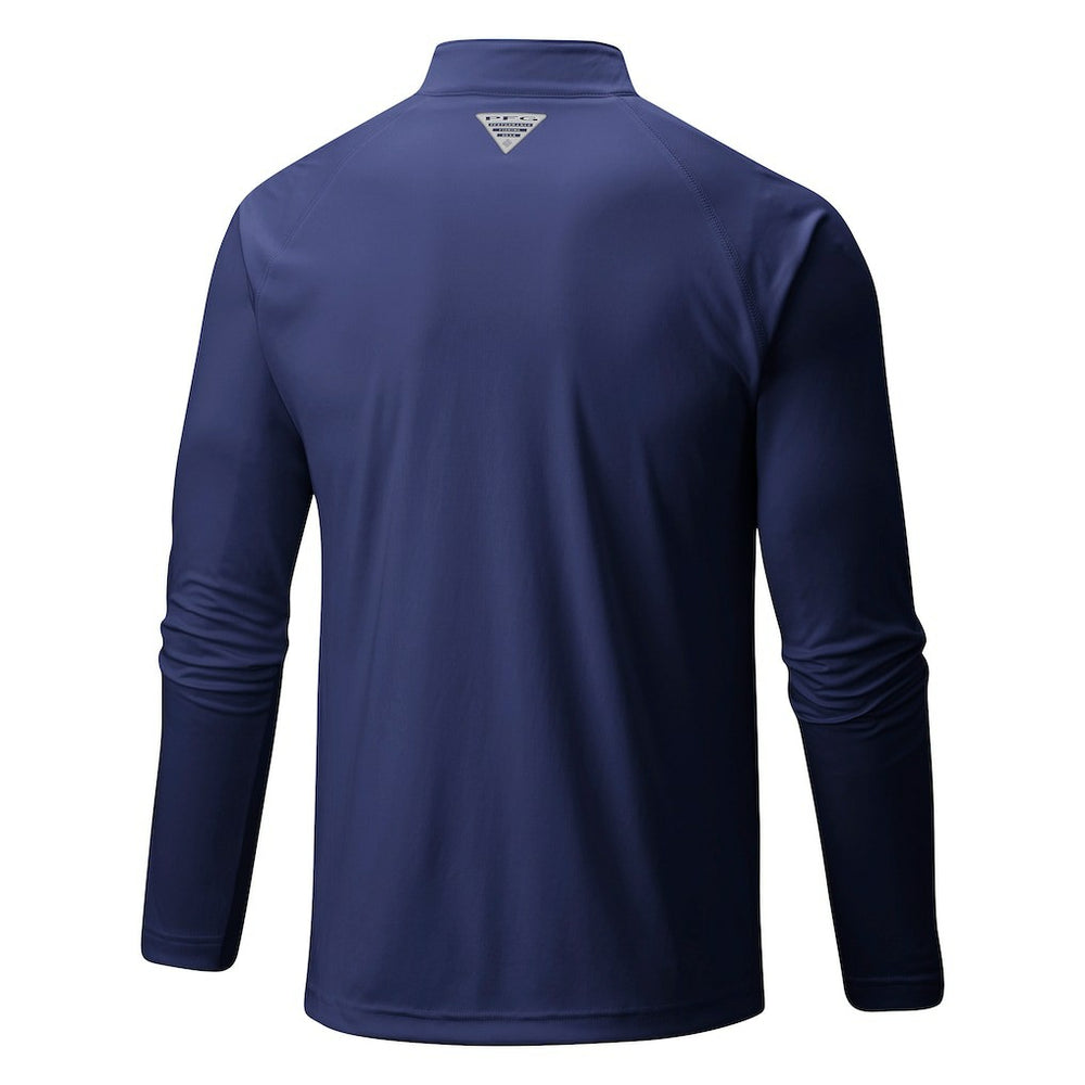 Denver Nuggets Terminal Tackle Raglan Omni-Shade Quarter-Zip Jacket for sale Navy | Columbia outlet