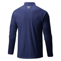 Denver Nuggets Terminal Tackle Raglan Omni-Shade Quarter-Zip Jacket for sale Navy | Columbia outlet