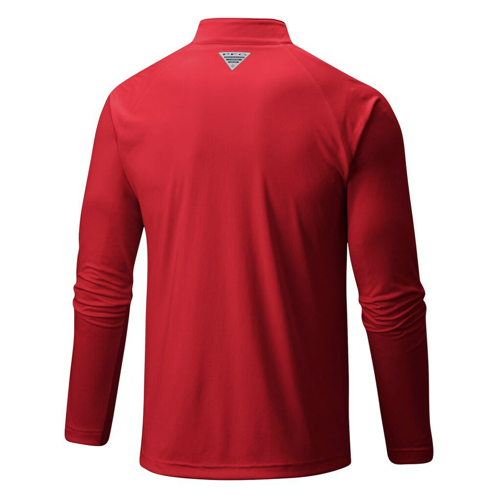 Chicago Bulls Terminal Tackle Raglan Omni-Shade Quarter-Zip Jacket Red | Columbia Near Me