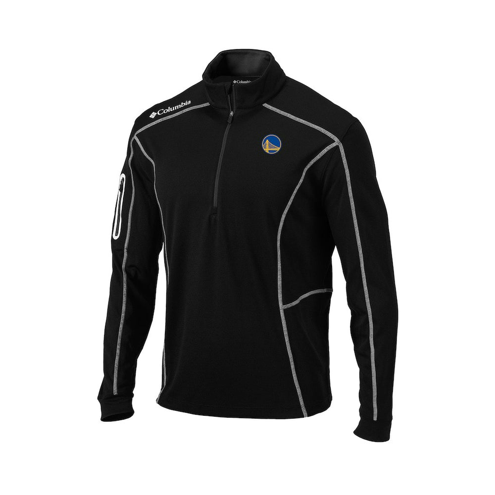 Golden State Warriors Omni-Wick Shotgun Quarter-Zip Pullover for sale Black | Columbia outlet