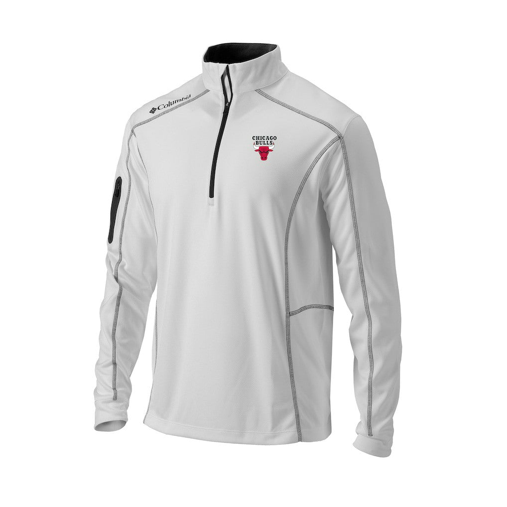 Chicago Bulls Omni-Wick Shotgun Quarter-Zip Pullover White | Columbia outlet