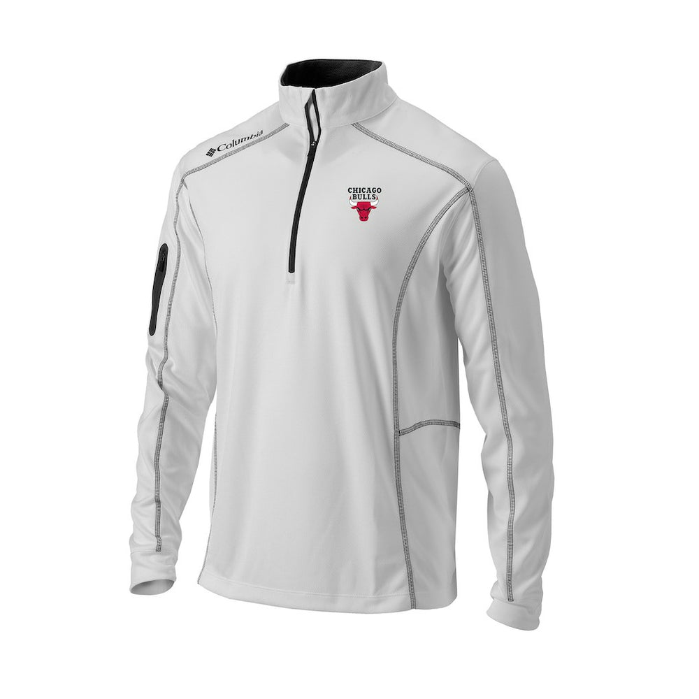 Chicago Bulls Omni-Wick Shotgun Quarter-Zip Pullover White | Columbia outlet