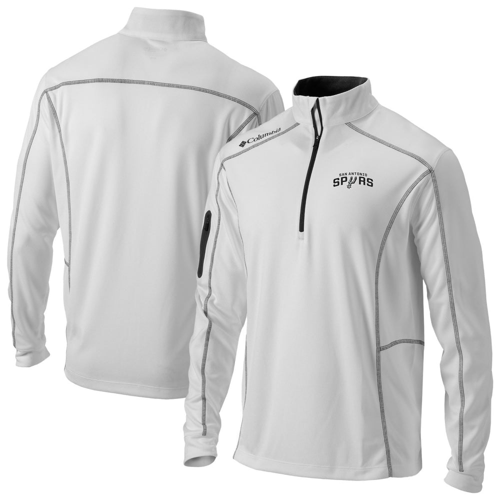San Antonio Spurs Omni-Wick Shotgun Quarter-Zip Pullover White | Columbia Lifestyle