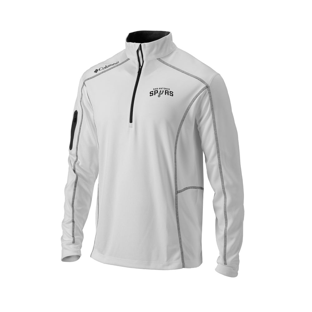 San Antonio Spurs Omni-Wick Shotgun Quarter-Zip Pullover White | Columbia Lifestyle