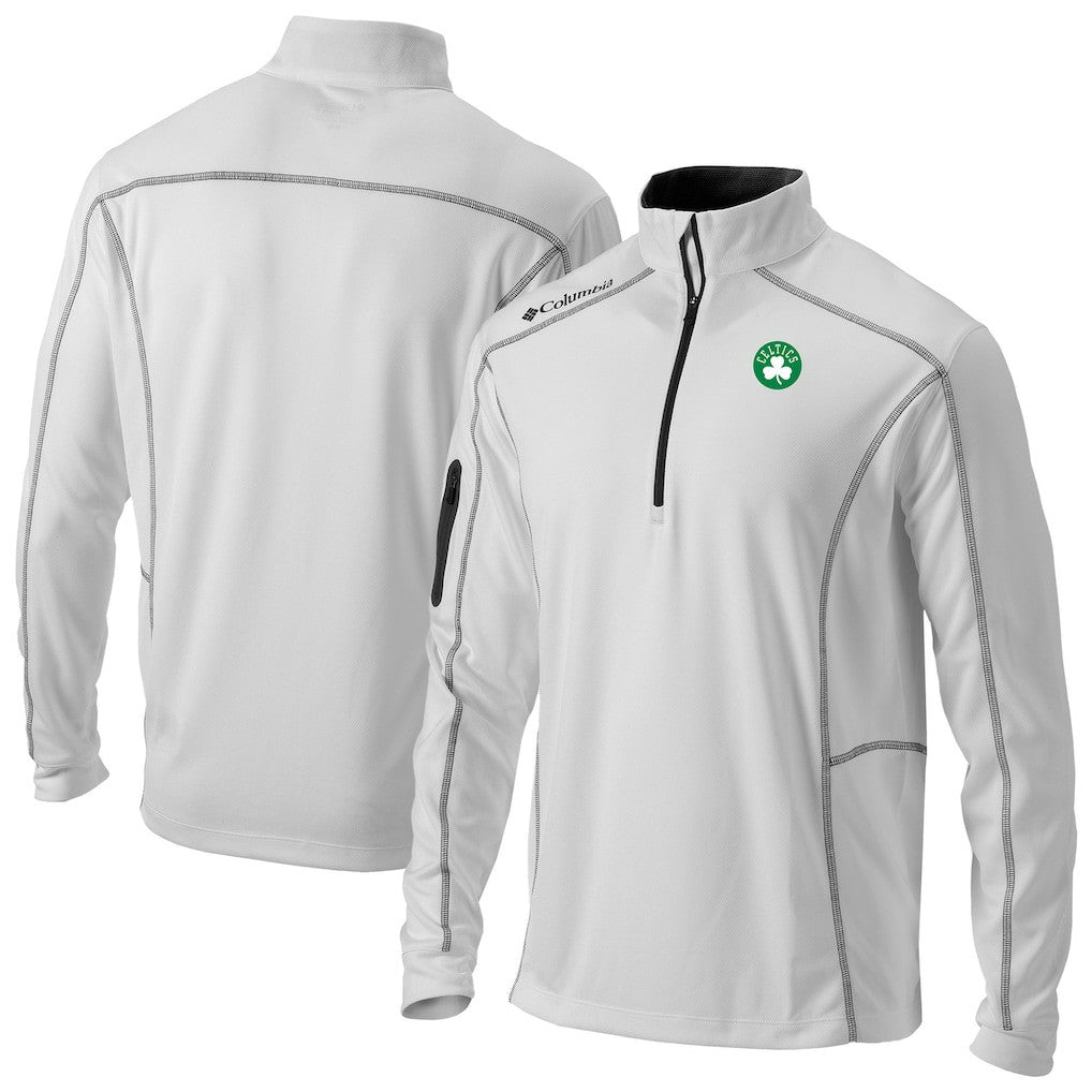 Boston Celtics Omni-Wick Shotgun Quarter-Zip Pullover White | Columbia online