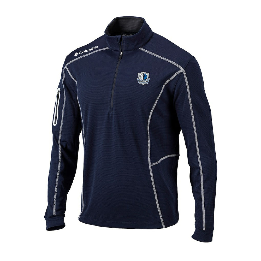 Dallas Mavericks Omni-Wick Shotgun Quarter-Zip Pullover for sale Navy | Columbia discount