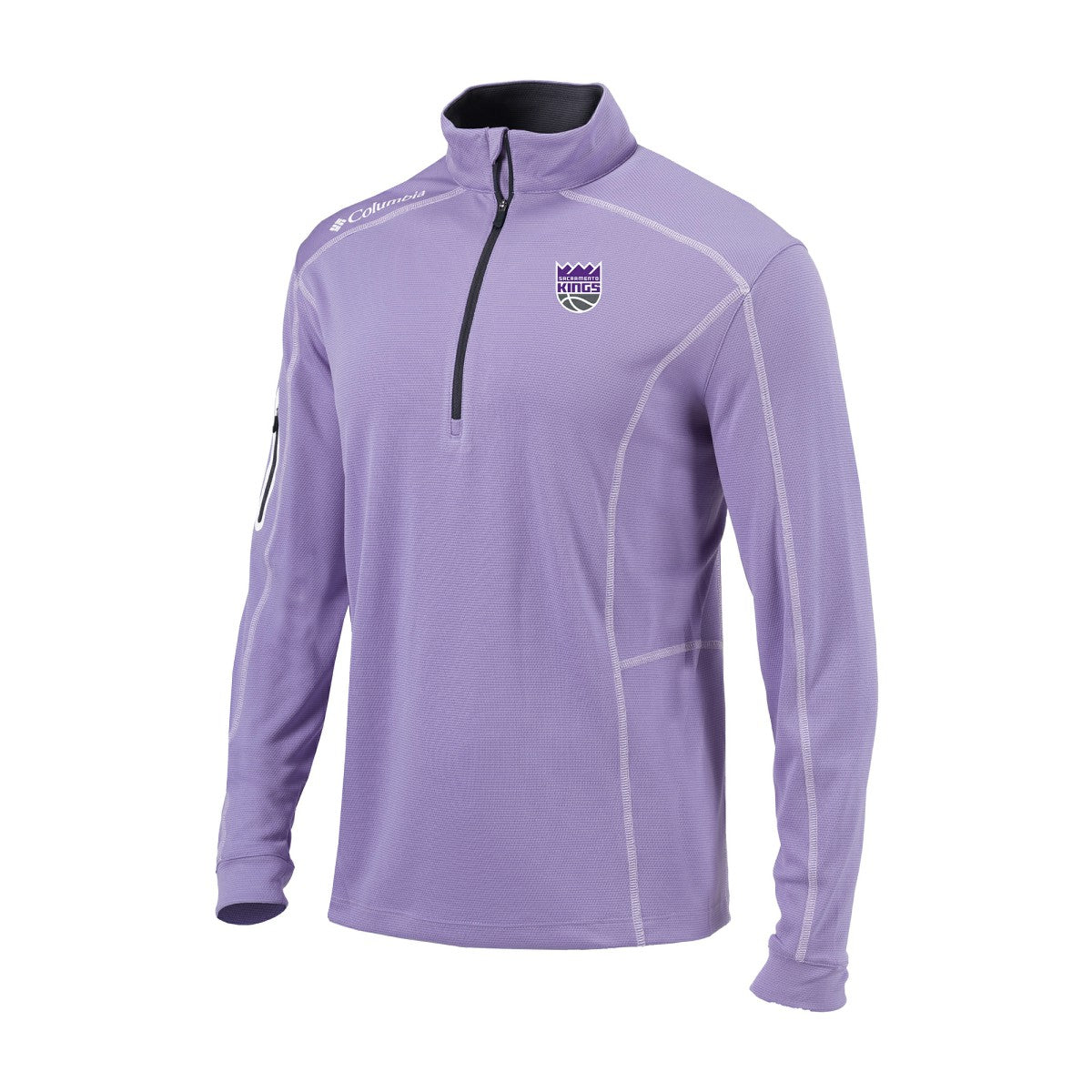Sacramento Kings Omni-Wick Shotgun Quarter-Zip Pullover Lavender | Columbia for sale