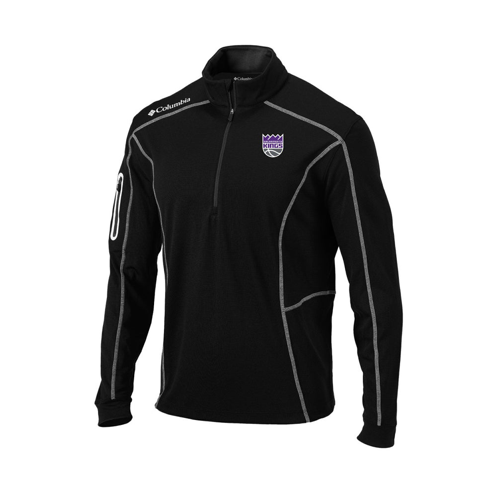 Sacramento Kings Omni-Wick Shotgun Quarter-Zip Pullover Black | Columbia outlet