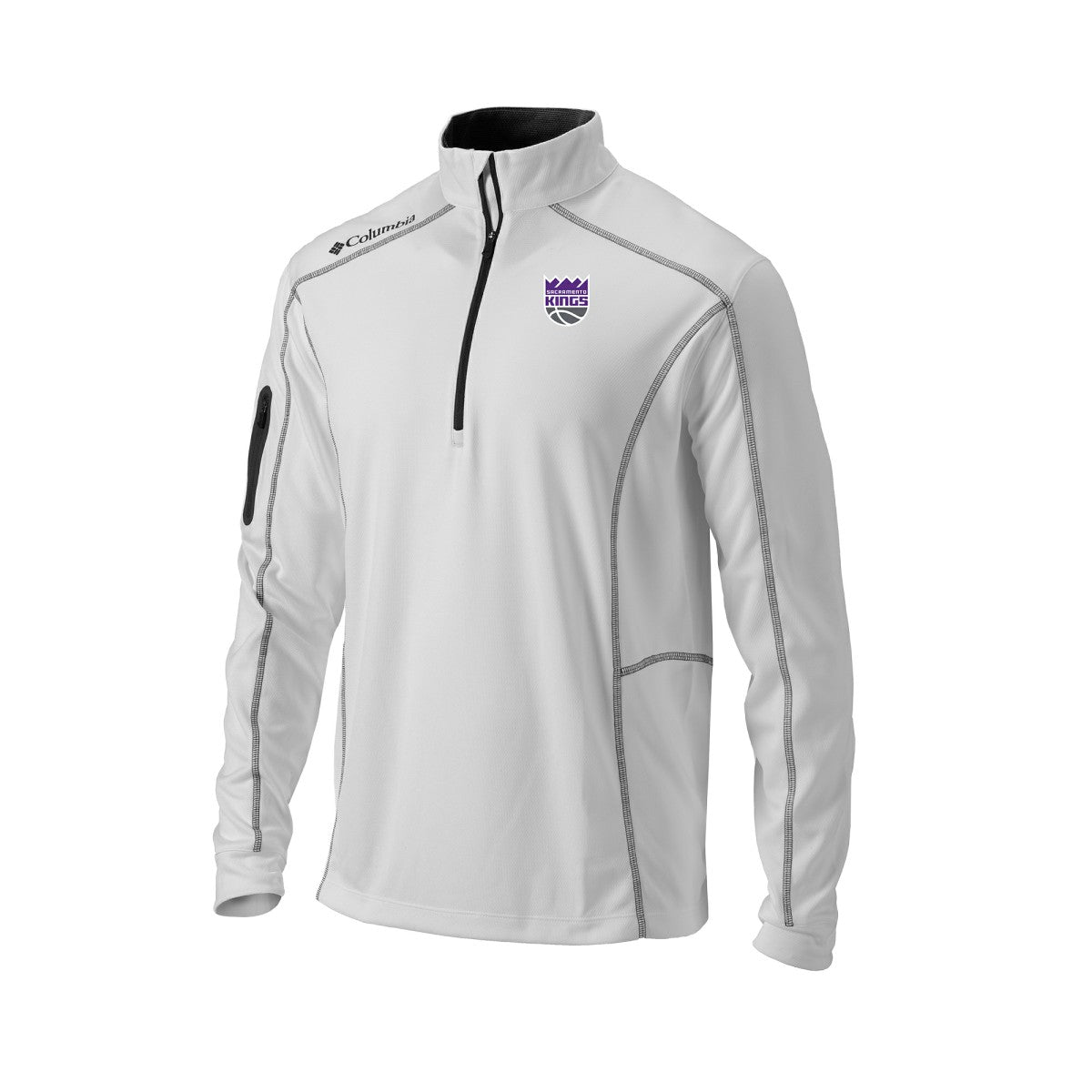 Sacramento Kings Omni-Wick Shotgun Quarter-Zip Pullover White | Columbia discount