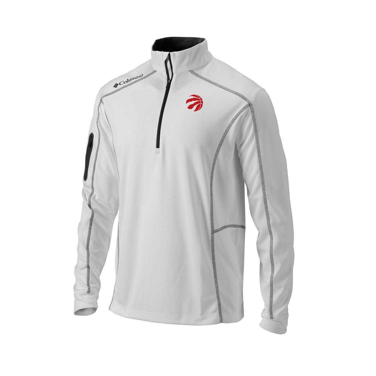 Toronto Raptors Omni-Wick Shotgun Quarter-Zip Pullover White | Columbia outlet