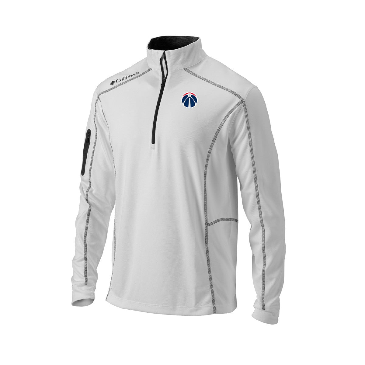 Washington Wizards Omni-Wick Shotgun Quarter-Zip Pullover White | Columbia for sale