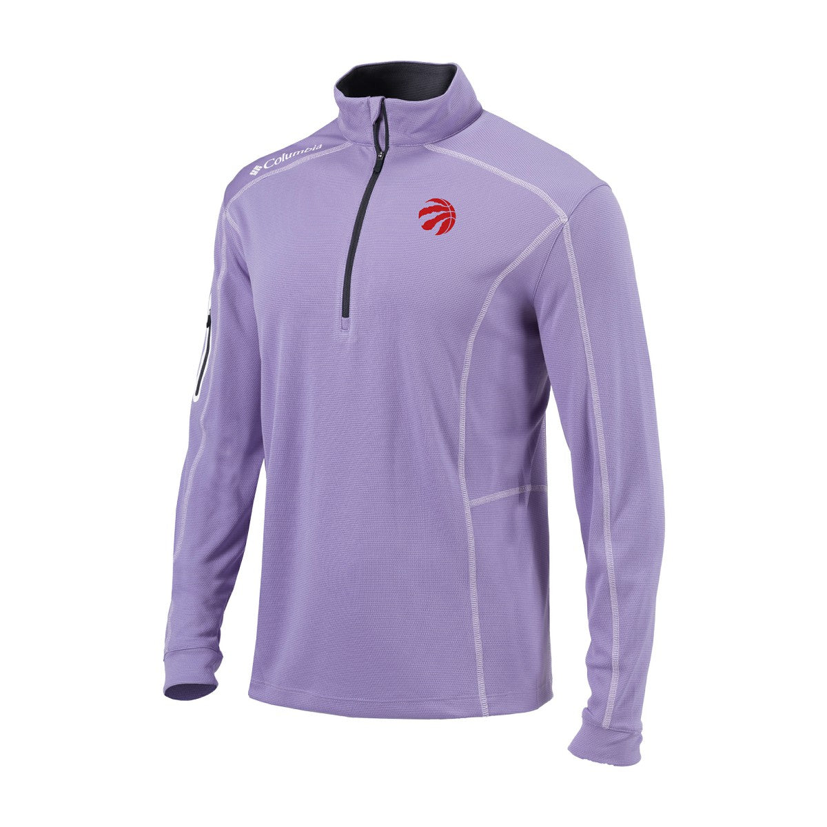 Toronto Raptors Omni-Wick Shotgun Quarter-Zip Pullover Lavender | Columbia Lifestyle