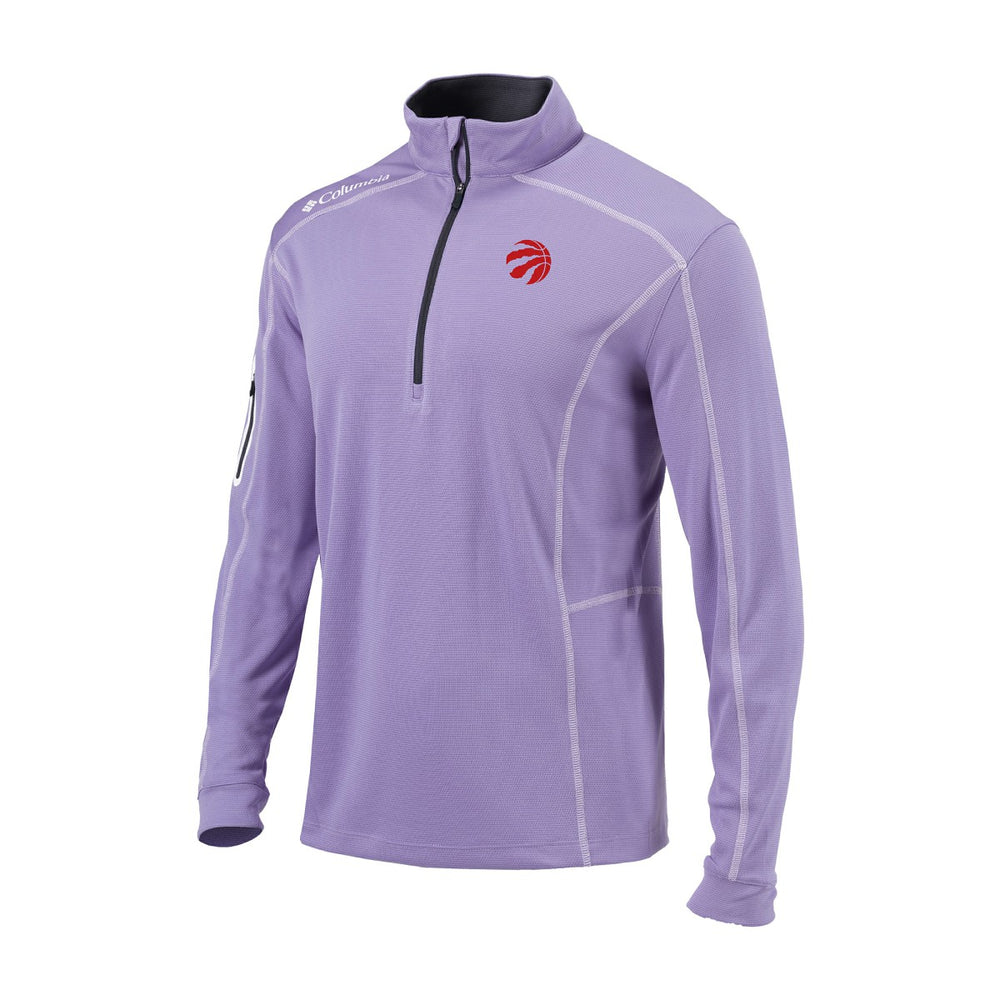 Toronto Raptors Omni-Wick Shotgun Quarter-Zip Pullover Lavender | Columbia Lifestyle