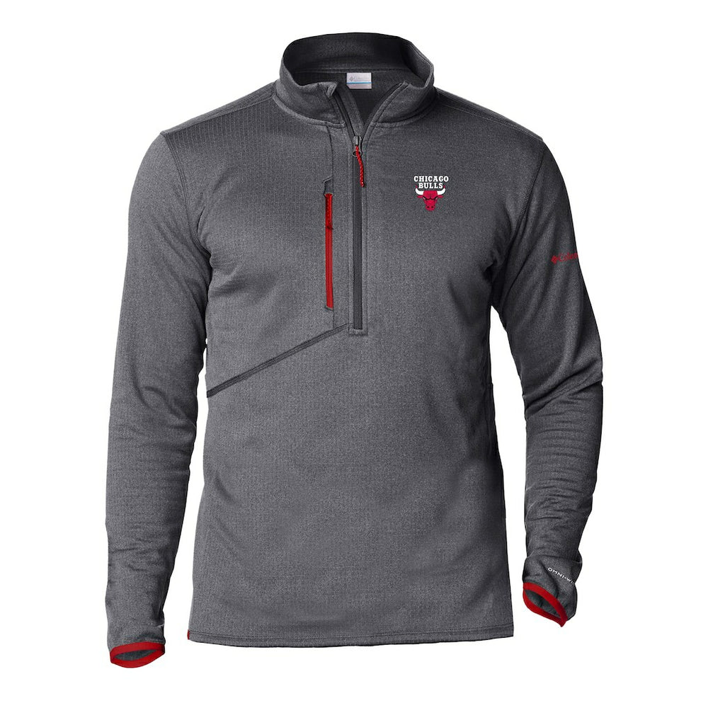 Chicago Bulls Park View Half-Zip Top Gray | Columbia Lifestyle