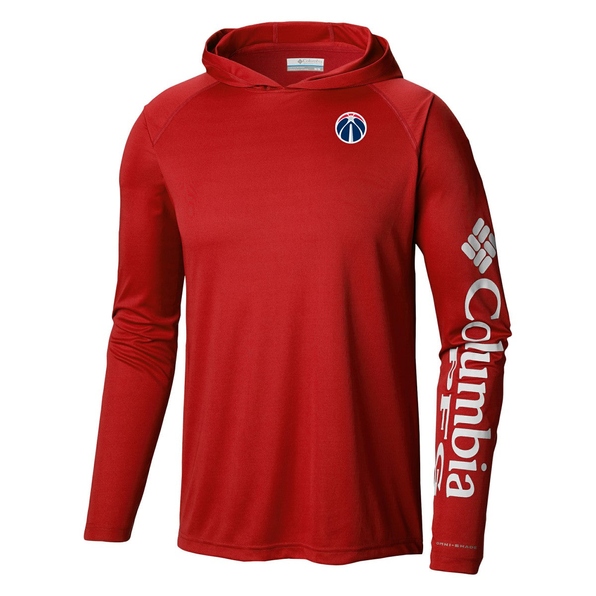 Washington Wizards Terminal Tackle Long Sleeve Hoodie T-Shirt Red | Columbia Near Me