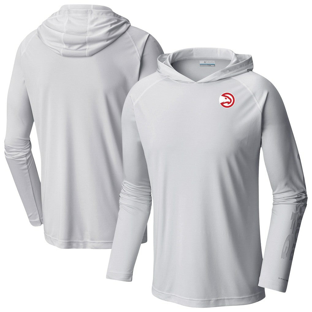 Atlanta Hawks Terminal Tackle Long Sleeve Hoodie T-Shirt White | Columbia for sale