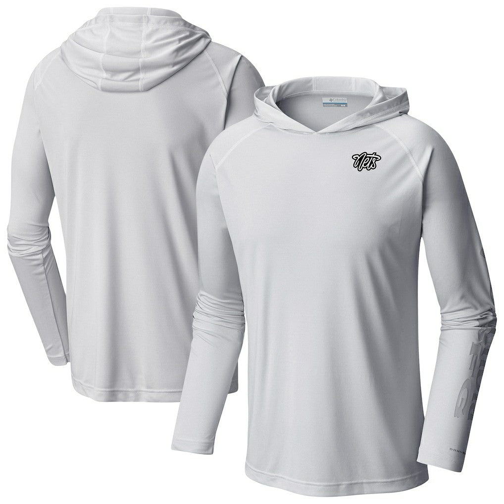 Brooklyn Nets Terminal Tackle Long Sleeve Hoodie T-Shirt White | Columbia for sale