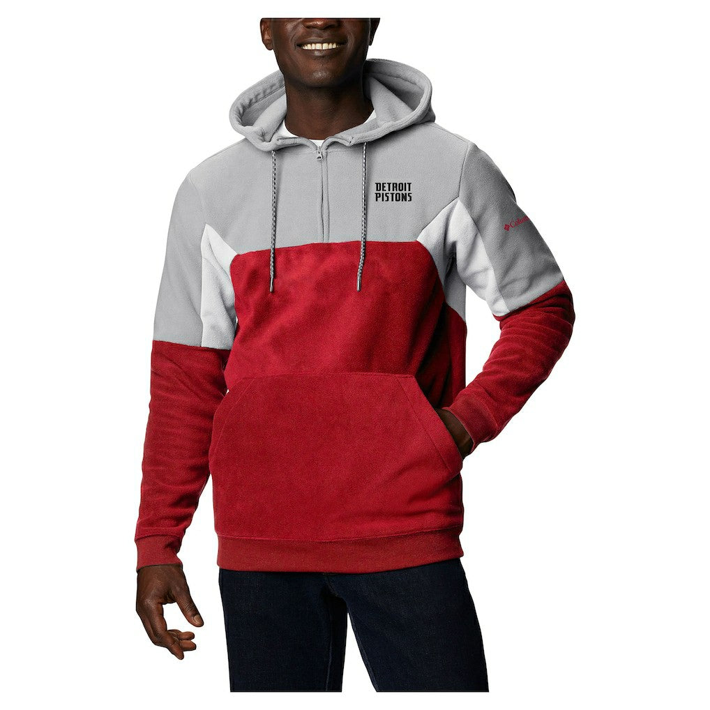 Detroit Pistons Lodge Quarter-Zip Hoodie for sale Red | Columbia outlet