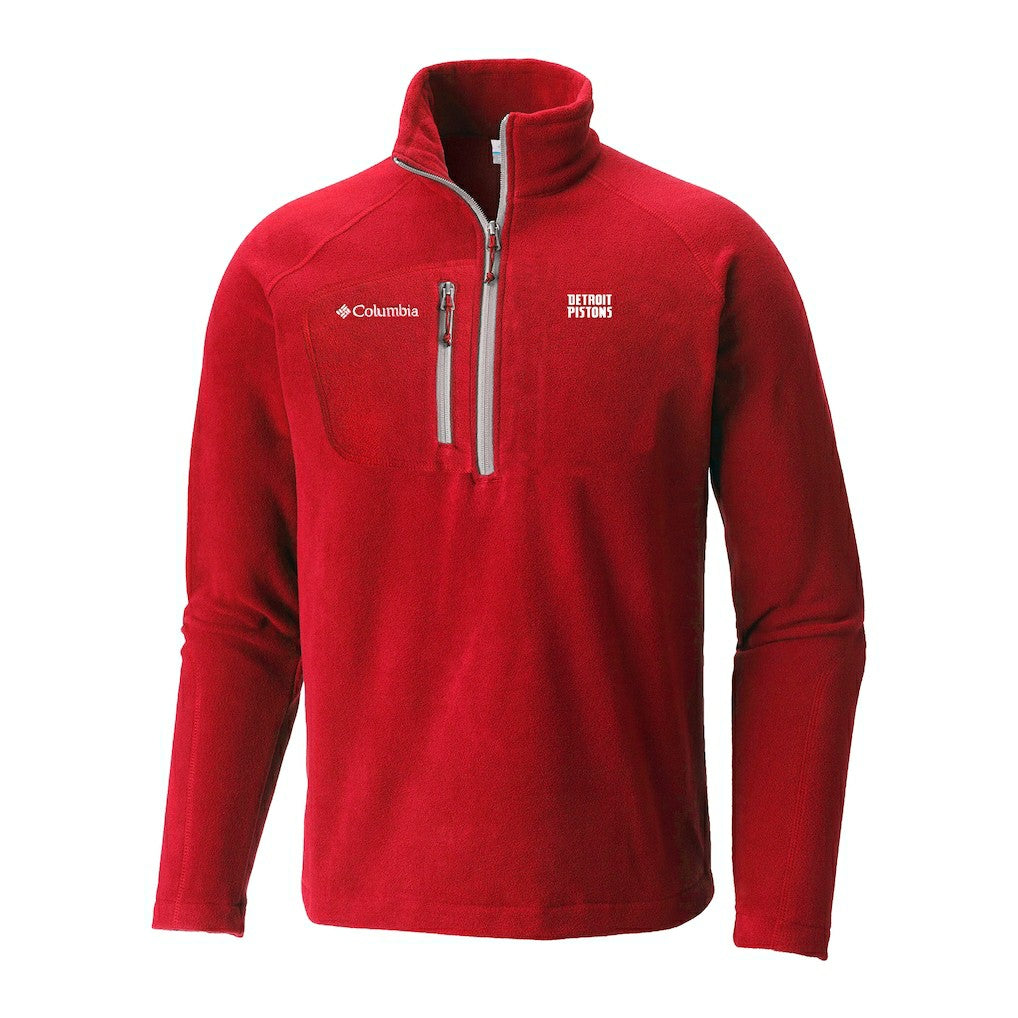 Detroit Pistons Fast Trek III Half-Zip Fleece Pullover for sale Red | Columbia