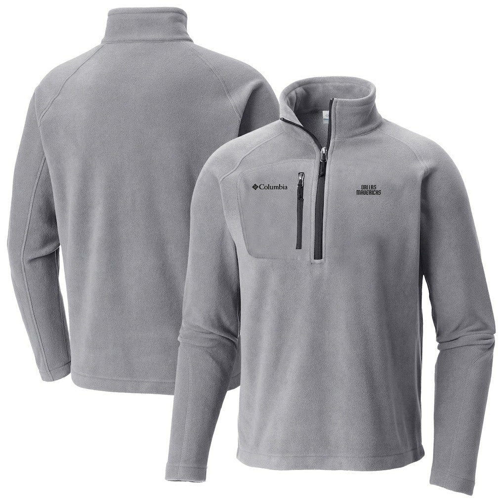 Dallas Mavericks Fast Trek III Half-Zip Fleece Pullover for sale Gray | Columbia discount