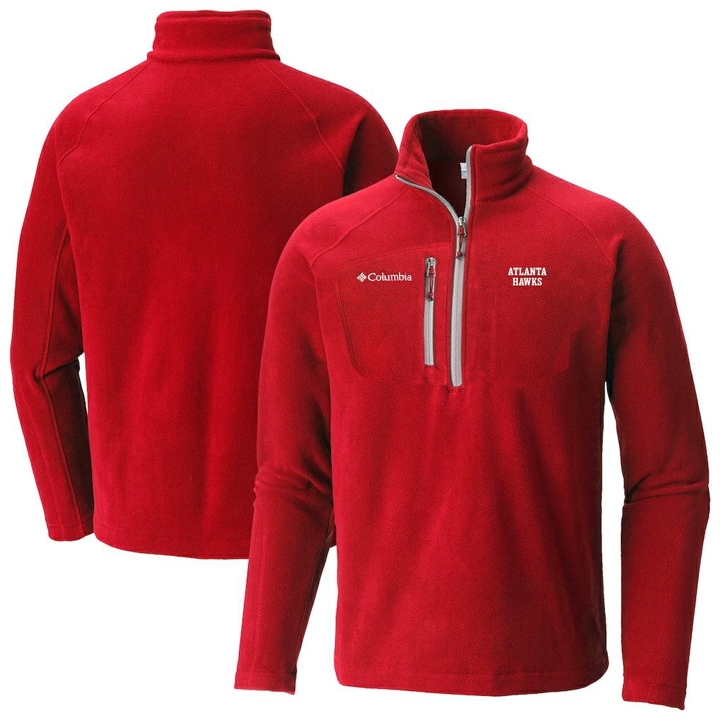 Atlanta Hawks Fast Trek III Half-Zip Fleece Pullover Red | Columbia