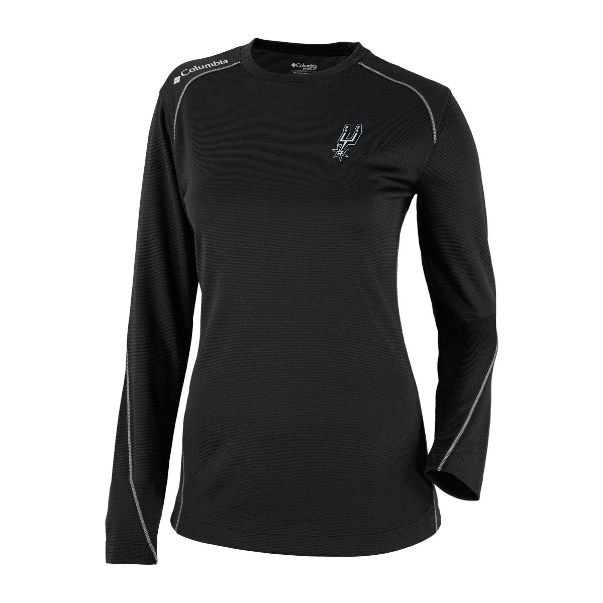 San Antonio Spurs Women's Omni-Wick Shotgun Pullover Top Black | Columbia outlet