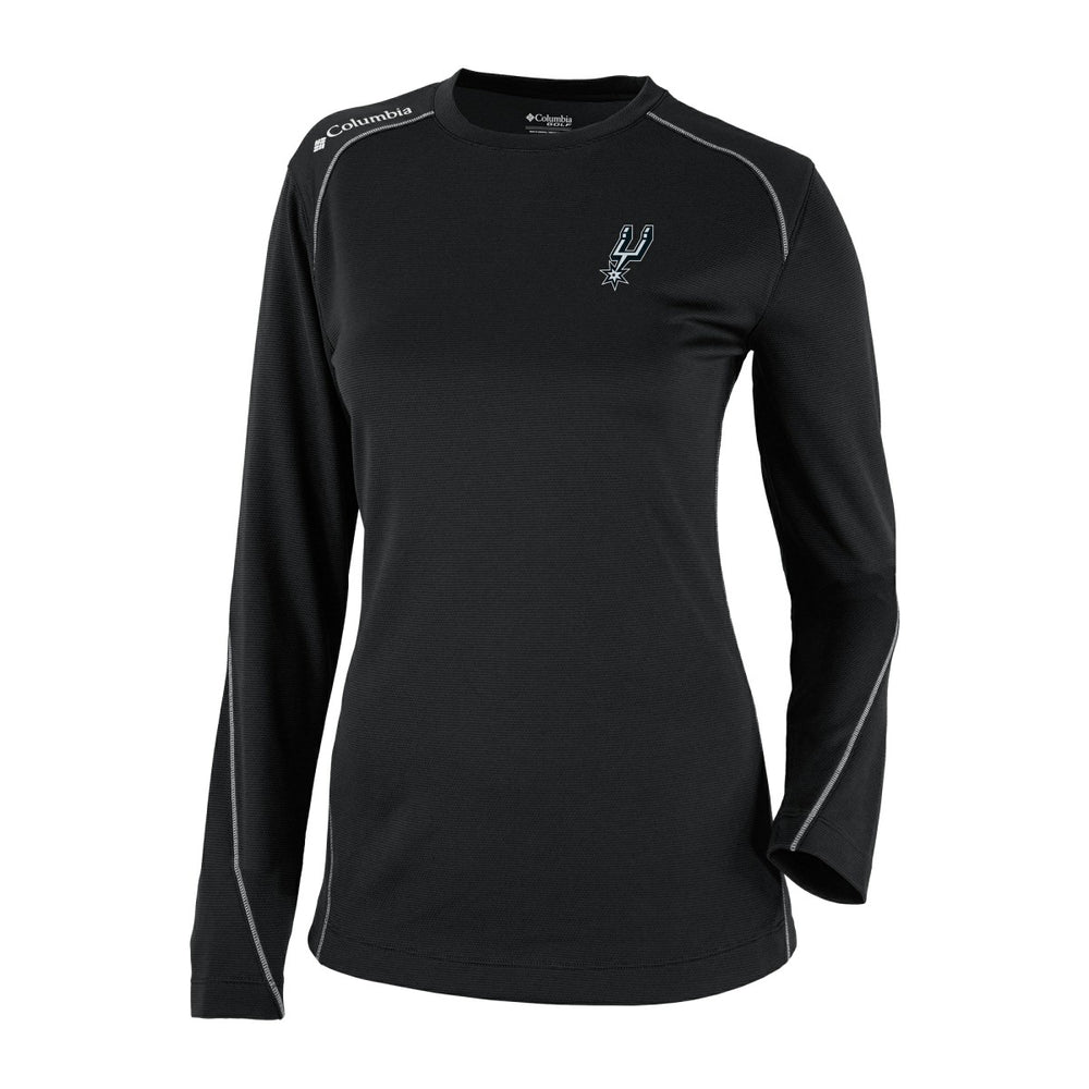 San Antonio Spurs Women's Omni-Wick Shotgun Pullover Top Black | Columbia outlet