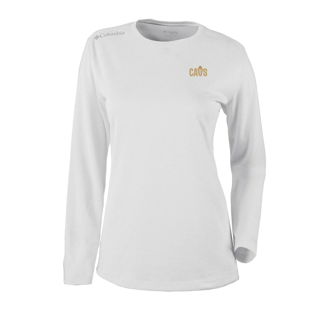 Cleveland Cavaliers Women's Omni-Wick Shotgun Pullover Top for sale White | Columbia