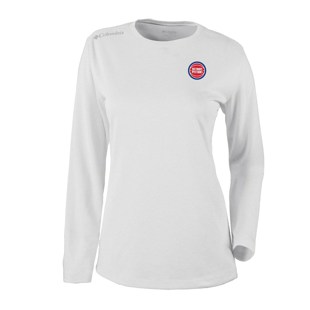 Detroit Pistons Women's Omni-Wick Shotgun Pullover Top for sale White | Columbia US