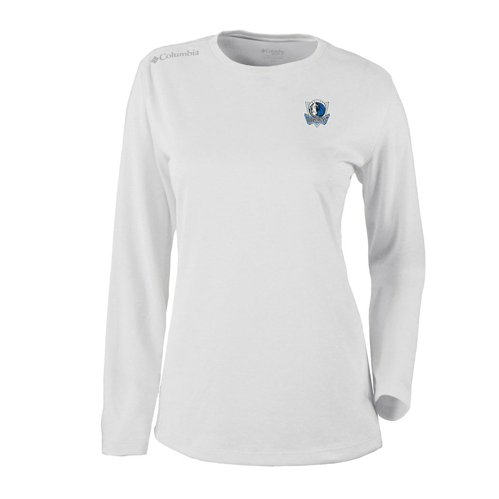 Dallas Mavericks Women's Omni-Wick Shotgun Pullover Top for sale White | Columbia US