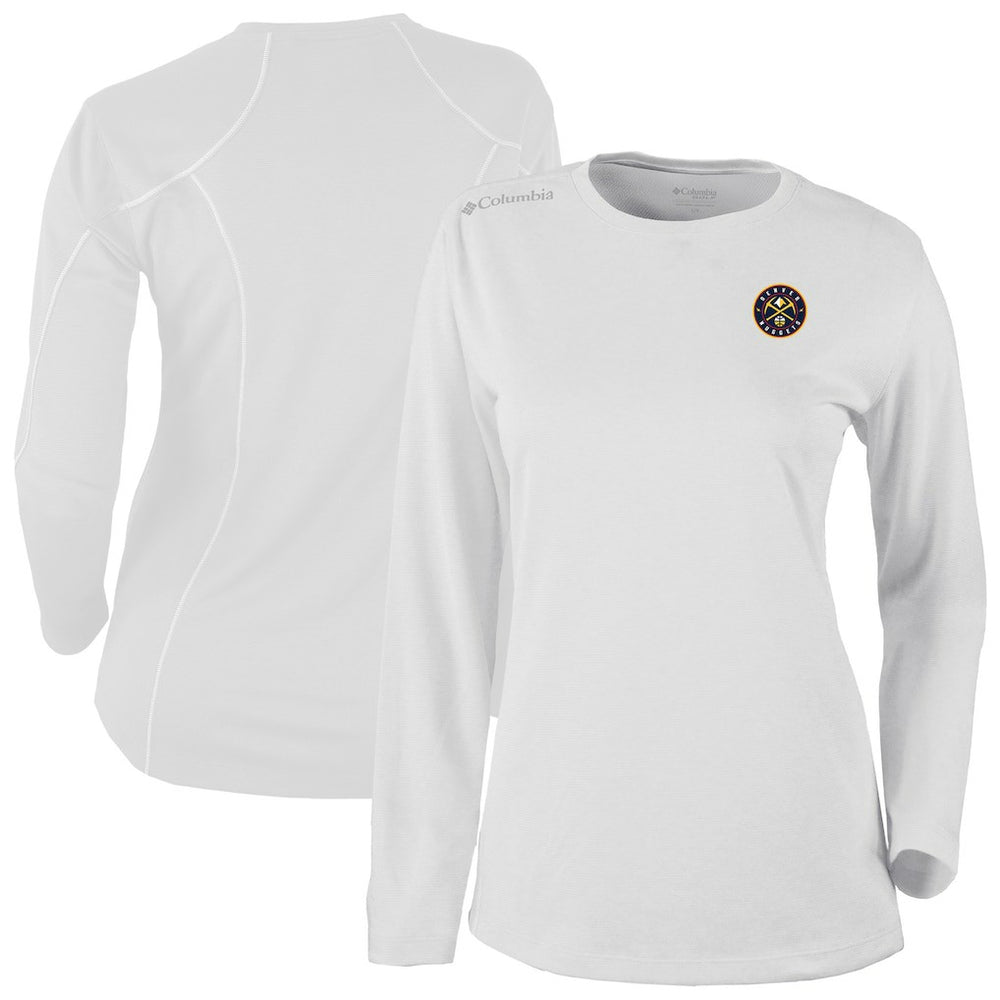 Denver Nuggets Women's Omni-Wick Shotgun Pullover Top for sale White | Columbia Lifestyle