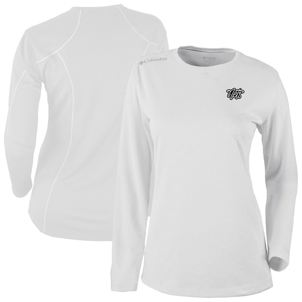 Brooklyn Nets Women's Omni-Wick Shotgun Pullover Top White | Columbia Lifestyle