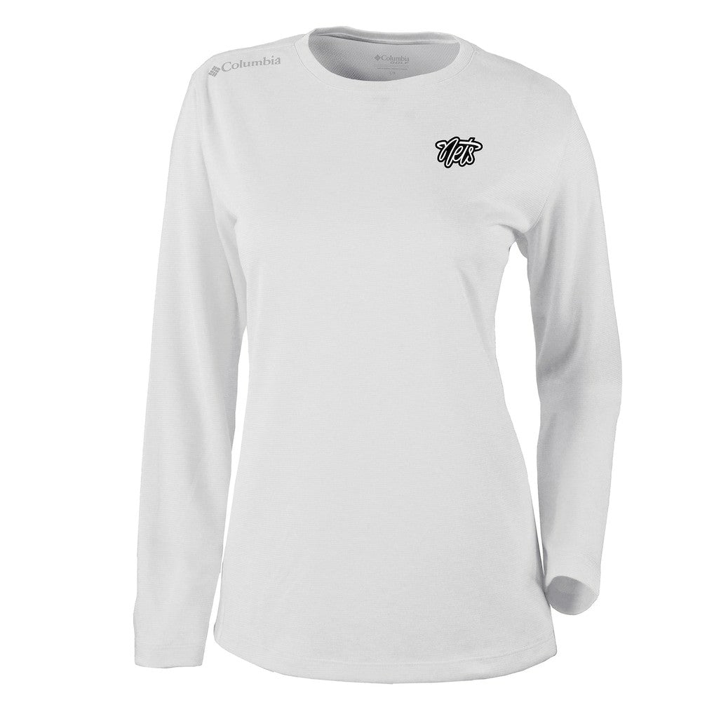 Brooklyn Nets Women's Omni-Wick Shotgun Pullover Top White | Columbia Lifestyle