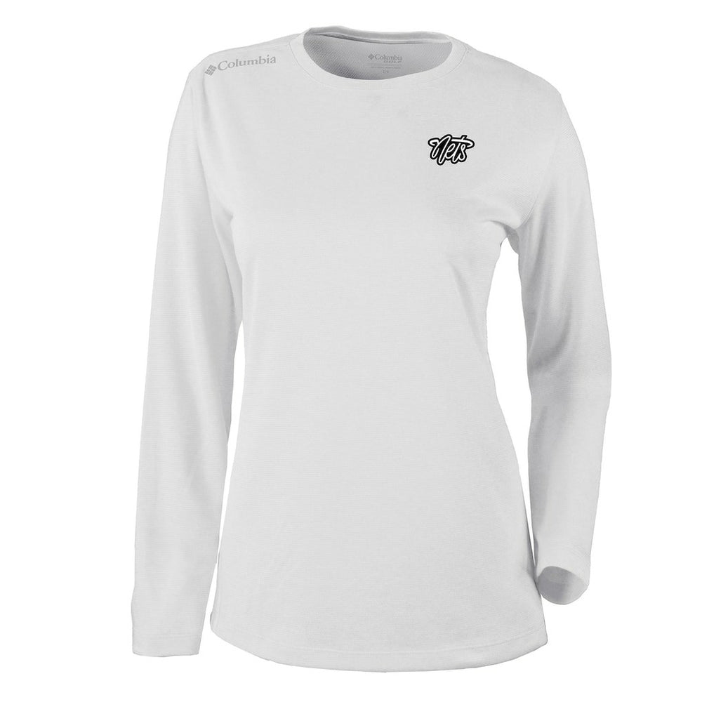 Brooklyn Nets Women's Omni-Wick Shotgun Pullover Top White | Columbia Lifestyle