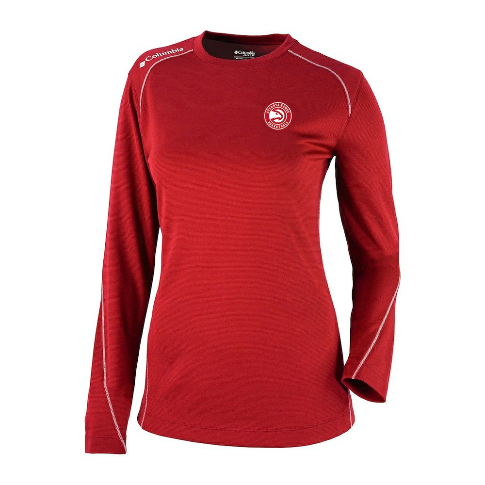 Atlanta Hawks Women's Omni-Wick Shotgun Pullover Top Red | Columbia online