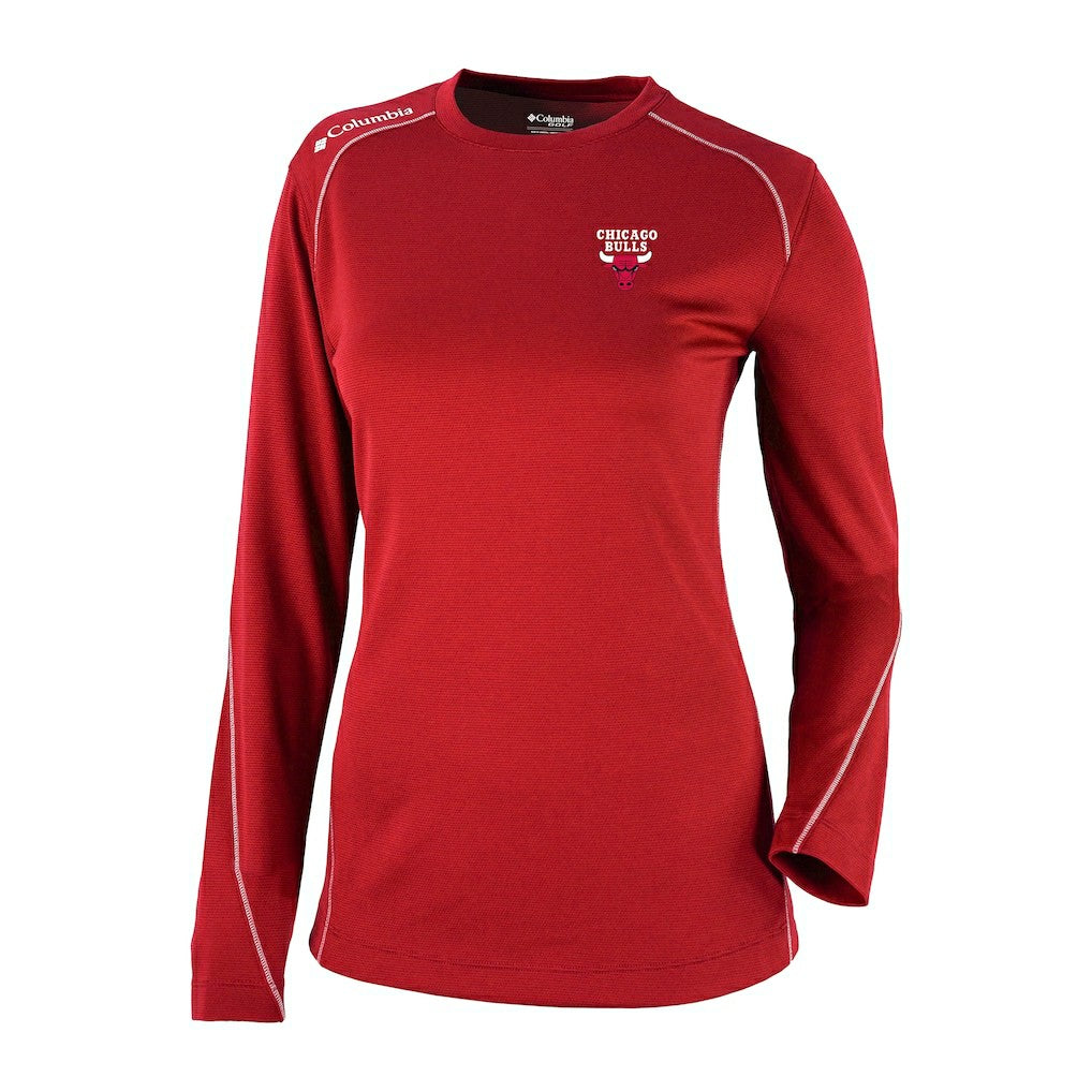 Chicago Bulls Women's Omni-Wick Shotgun Pullover Top Red | Columbia Near Me