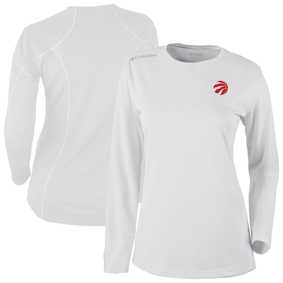 Toronto Raptors Women's Omni-Wick Shotgun Pullover Top White | Columbia