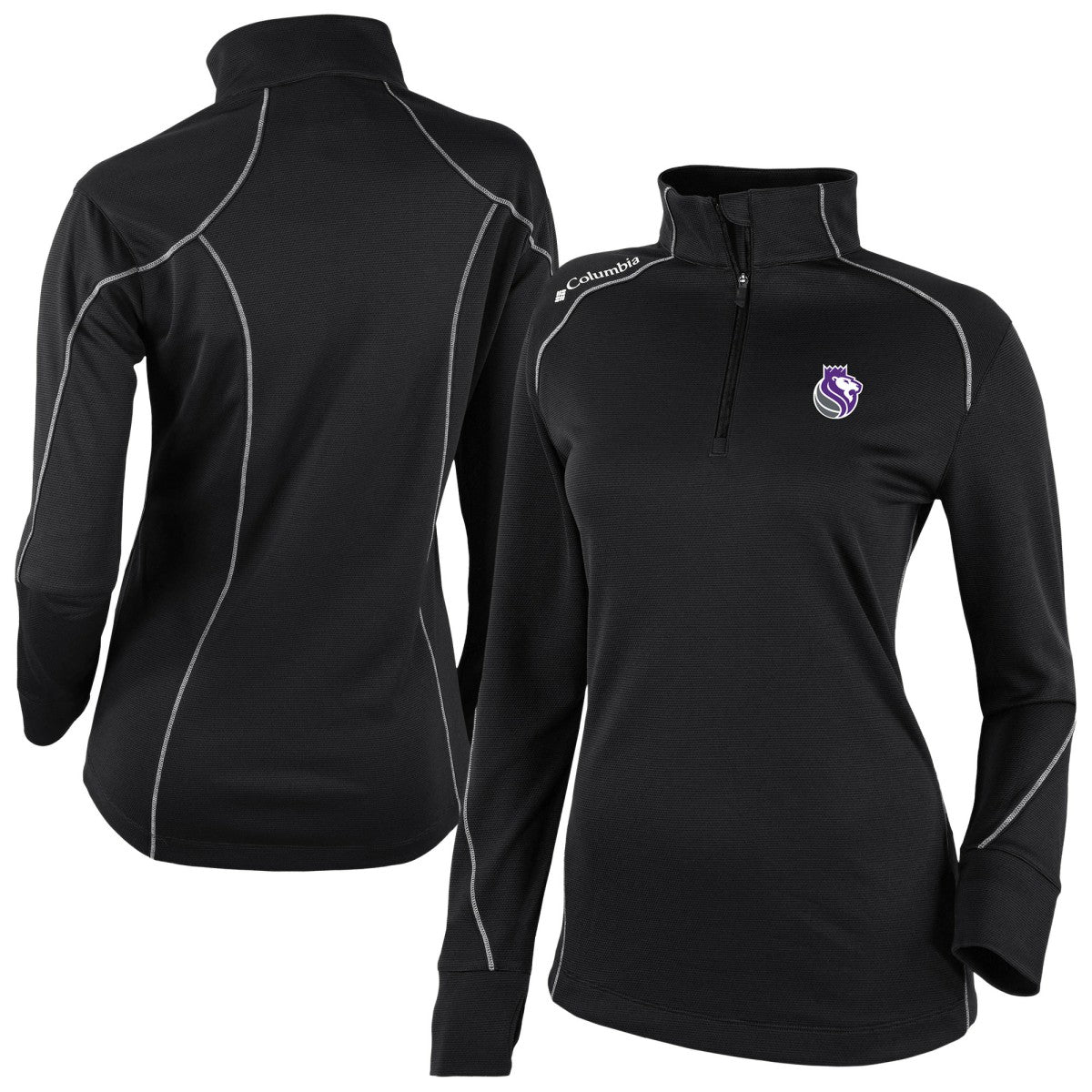 Sacramento Kings Women's Omni-Wick Shotgun 2.0 Quarter-Zip Pullover Top Black | Columbia discount
