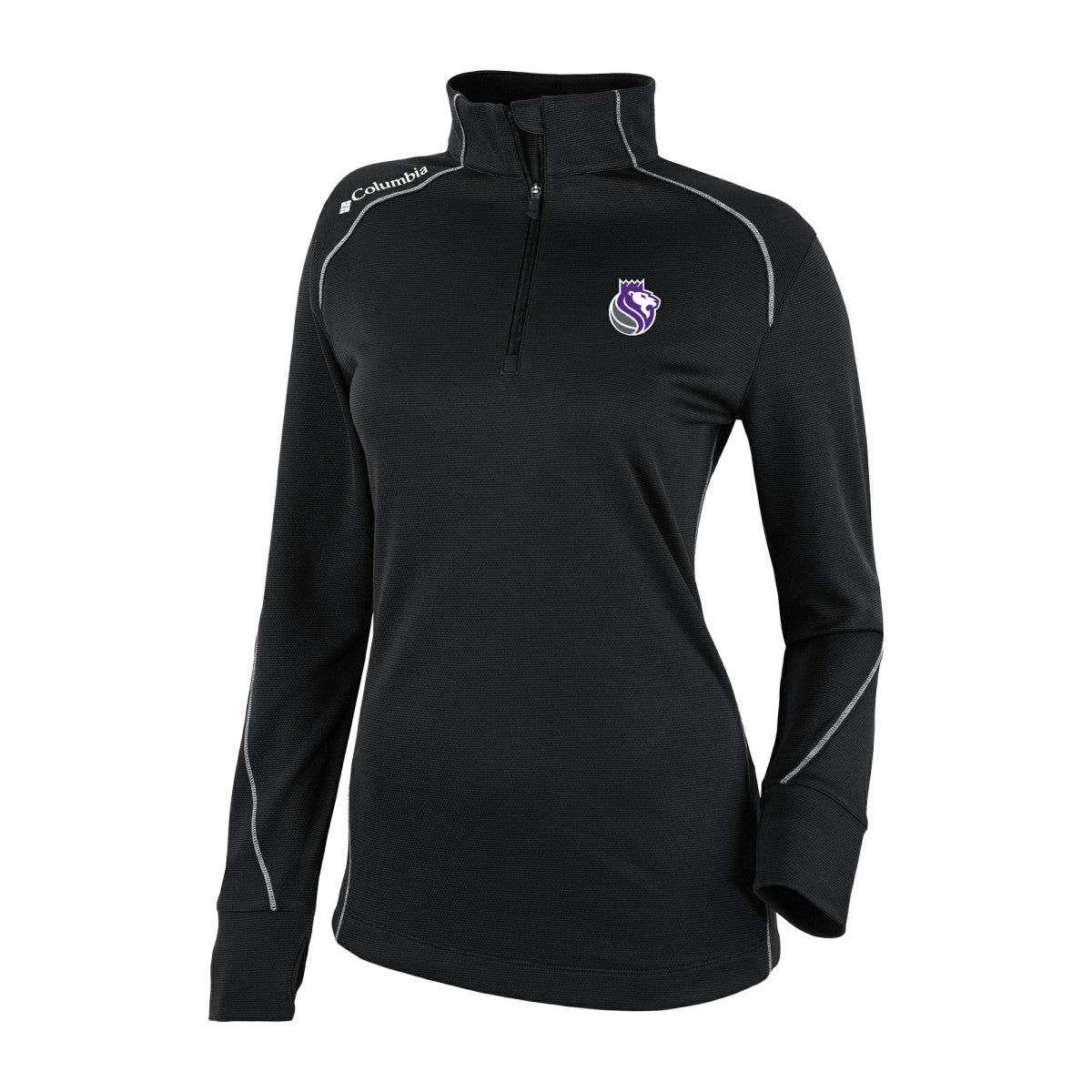 Sacramento Kings Women's Omni-Wick Shotgun 2.0 Quarter-Zip Pullover Top Black | Columbia discount