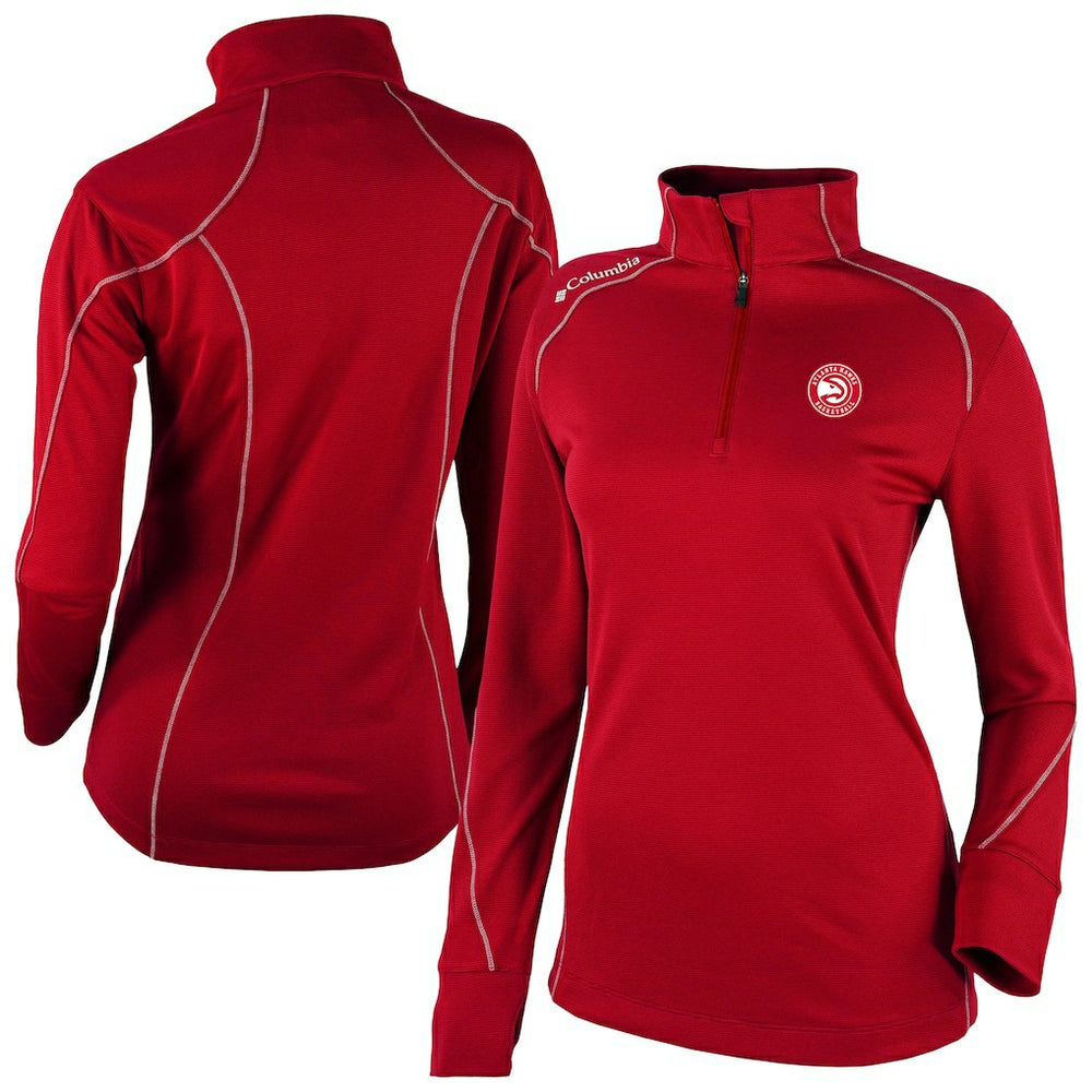 Atlanta Hawks Women's Omni-Wick Shotgun 2.0 Quarter-Zip Pullover Top Red | Columbia outlet